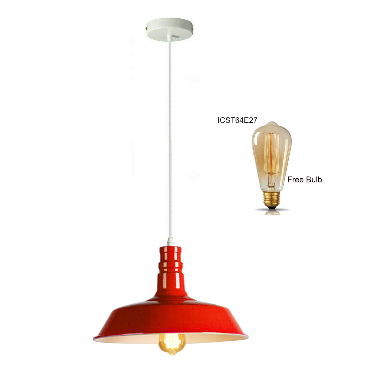 Metal Bowl Shade Pendant Light Chandelier Decorative Hanging Lamp Pendant Lighting Adjustable~1277 - LEDSone UK Ltd