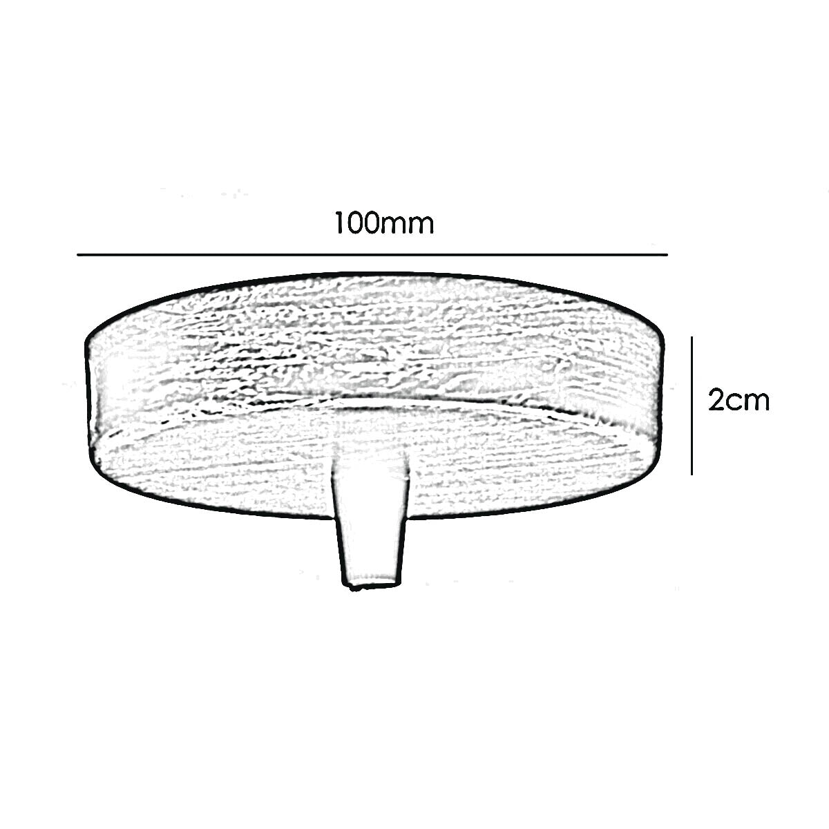 100mm x 20mm Side Fiting  Ceiling Rose
