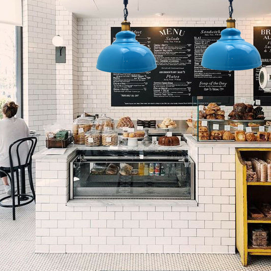 Ceiling Blue Pendant Shade Modern Hemp Hanging Retro Light~1933 - LEDSone UK Ltd