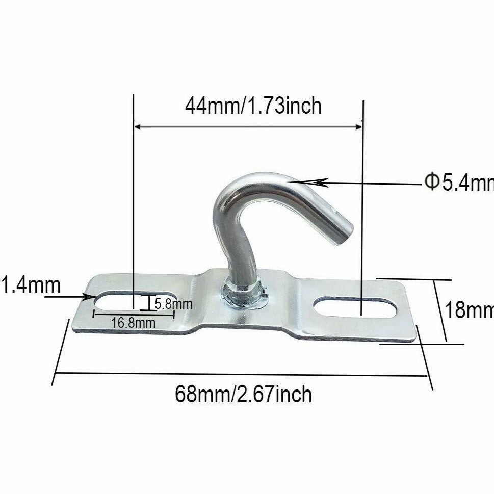 Ceiling Hook Plate Fixing Bracket for Chandelier Lights Type 1 Heavy duty Steel~2704 - LEDSone UK Ltd