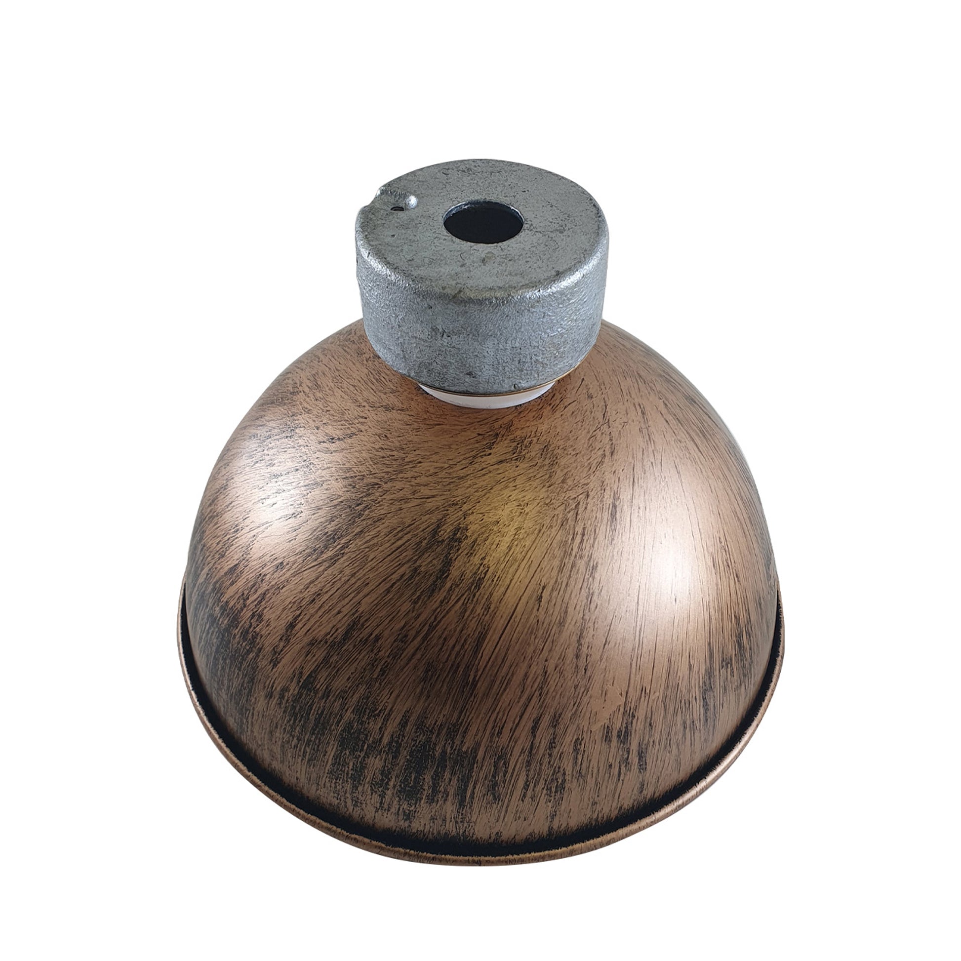 Brushed Copper Ceiling Light Lampshade Fitting Industrial Design B22 Lighting~1566 - LEDSone UK Ltd