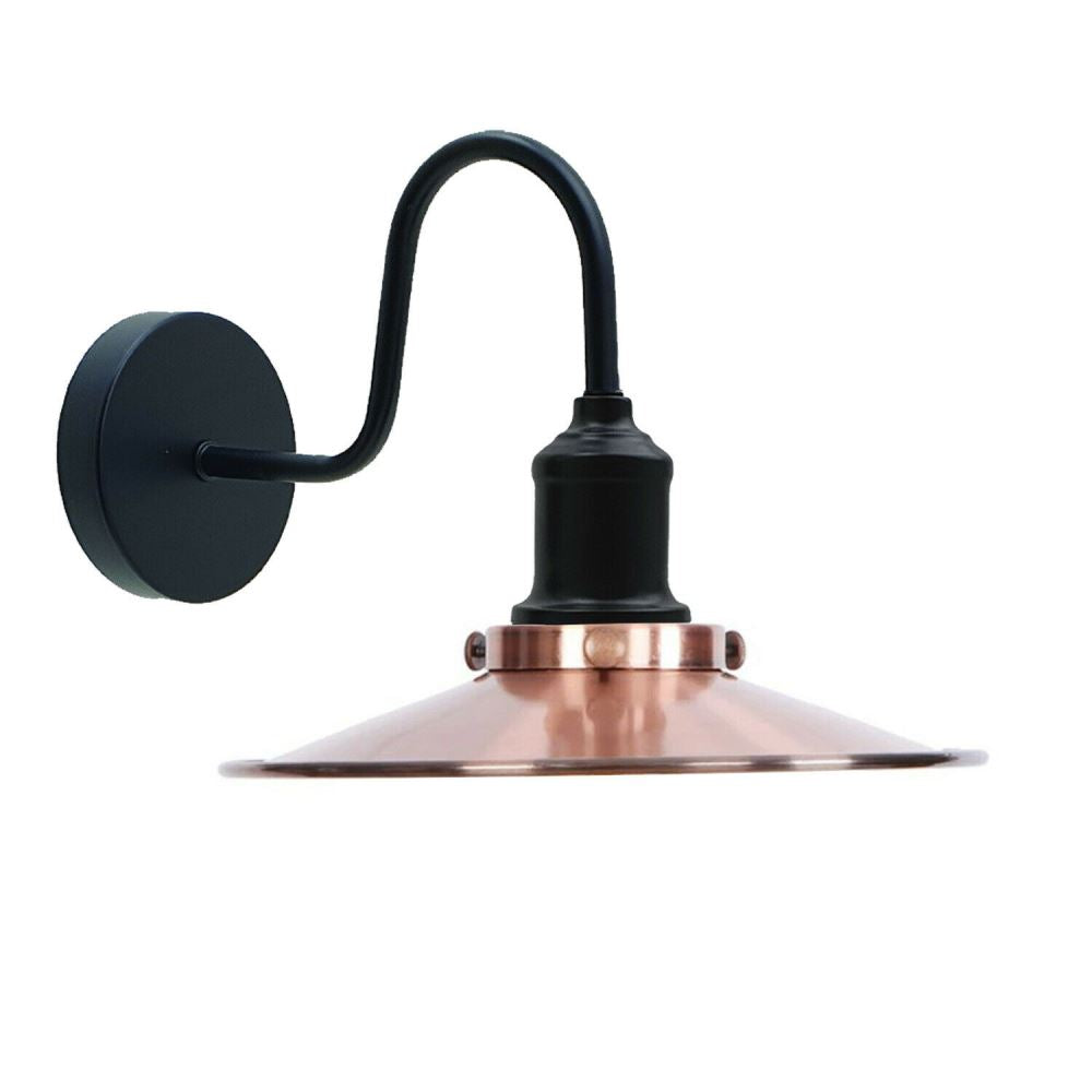 Copper Wall Light Lampshade Modern Industrial Wall Lamp~1575 - LEDSone UK Ltd
