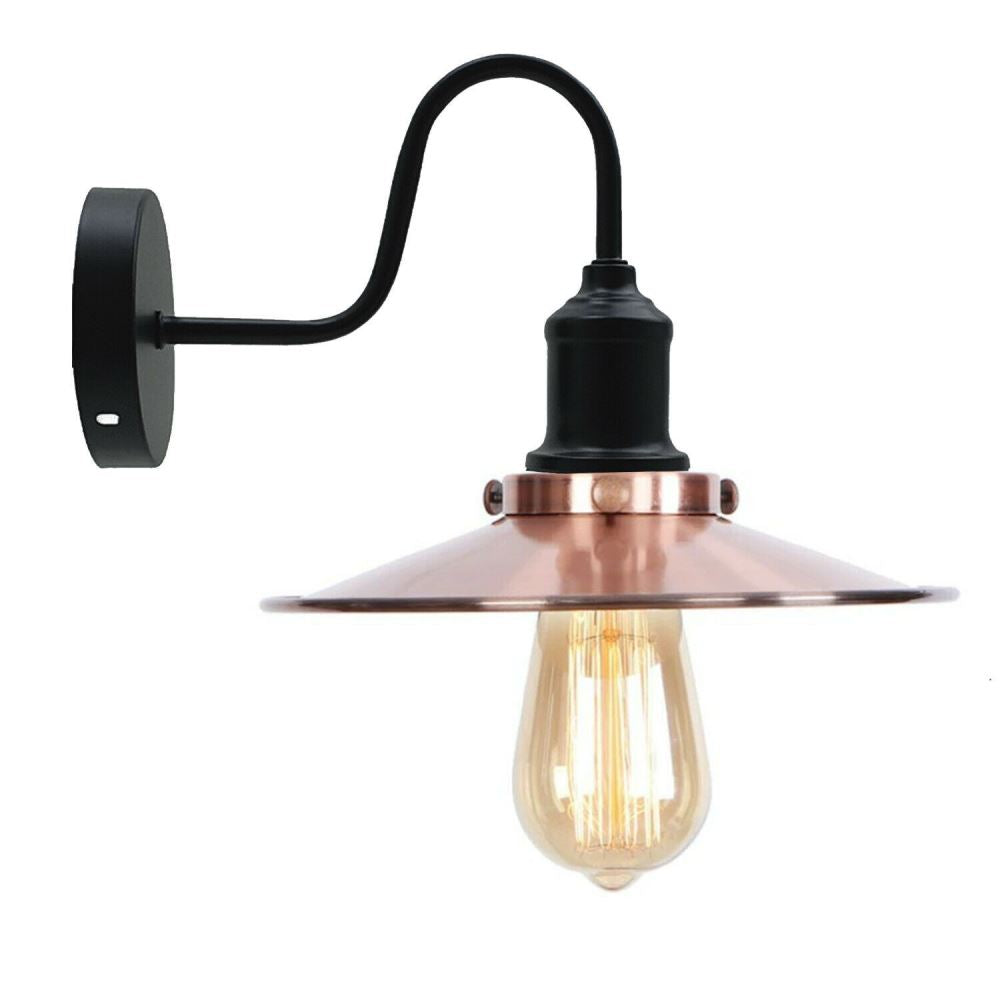 Copper Wall Light Lampshade Modern Industrial Wall Lamp~1575 - LEDSone UK Ltd