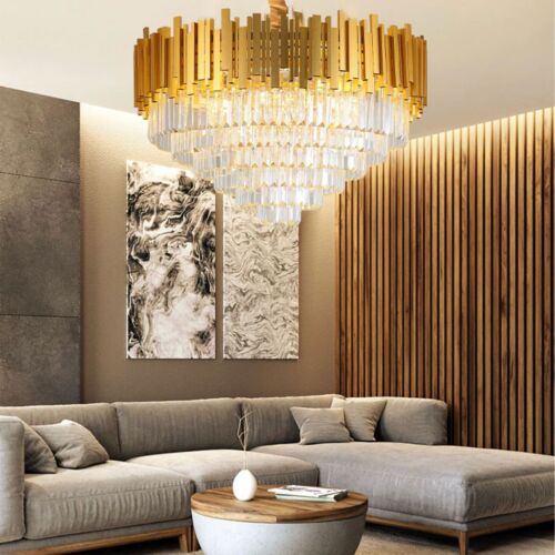 crystal ceiling light gold pendant chandeliers