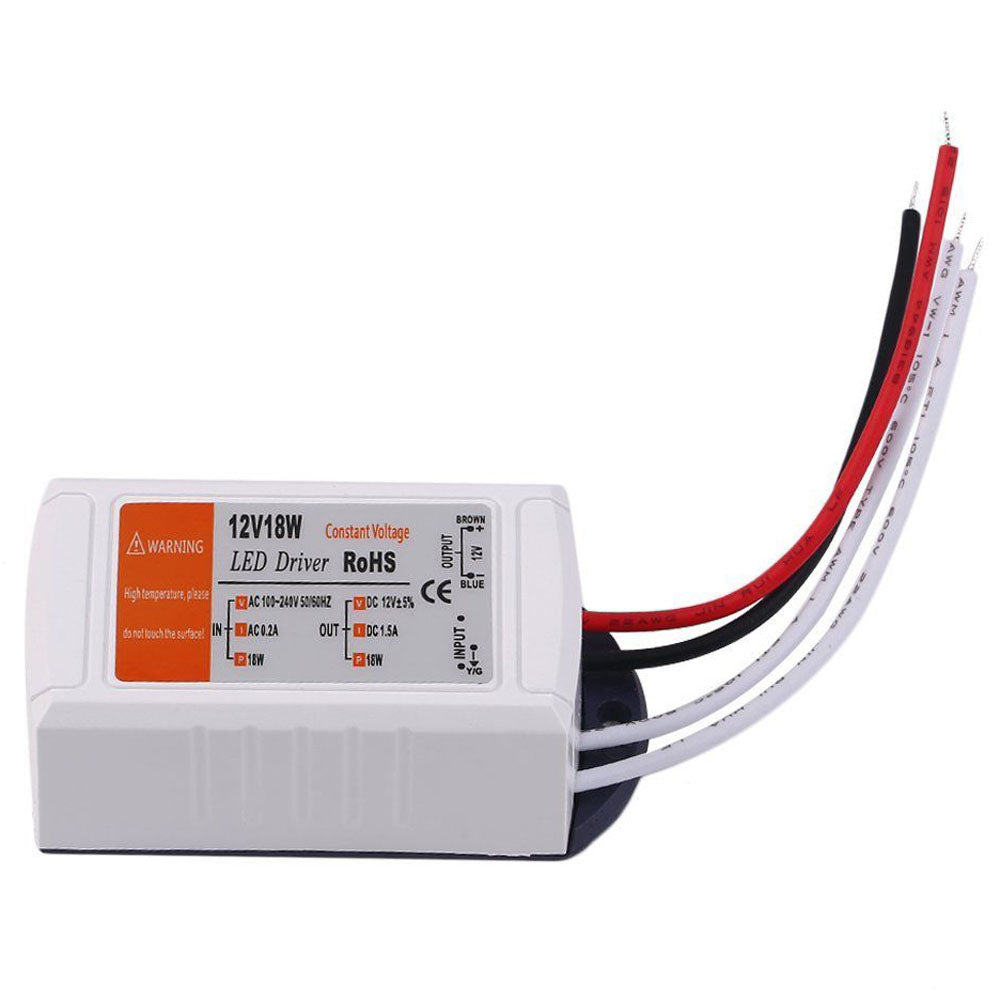 18W Compact LED Driver AC 230V to DC12V Power Supply Transformer - Shop for LED lights - Transformers - Lampshades - Holders | LEDSone UK