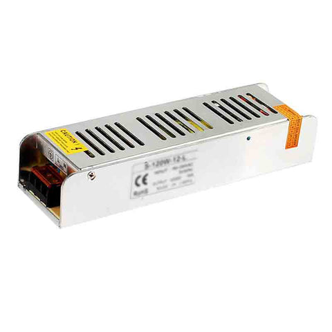 Mini IP20 12V LED-transformator 120W, universele ingang (binnen) ~ 3329