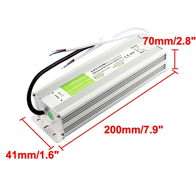 DC24V IP67 150W Waterproof LED Driver Power Supply Transformer~3334 - LEDSone UK Ltd