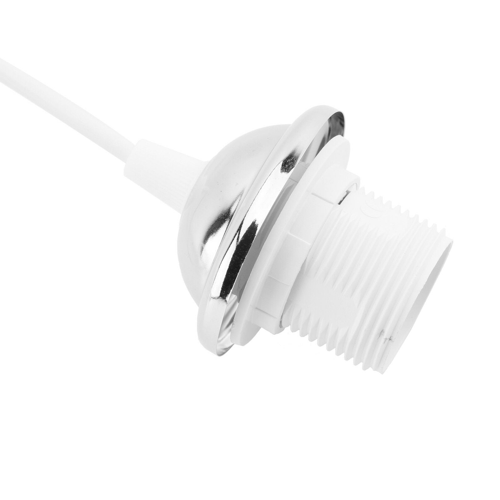 E27 Chrome Ceiling Rose Flex and Pendant Light Fitting