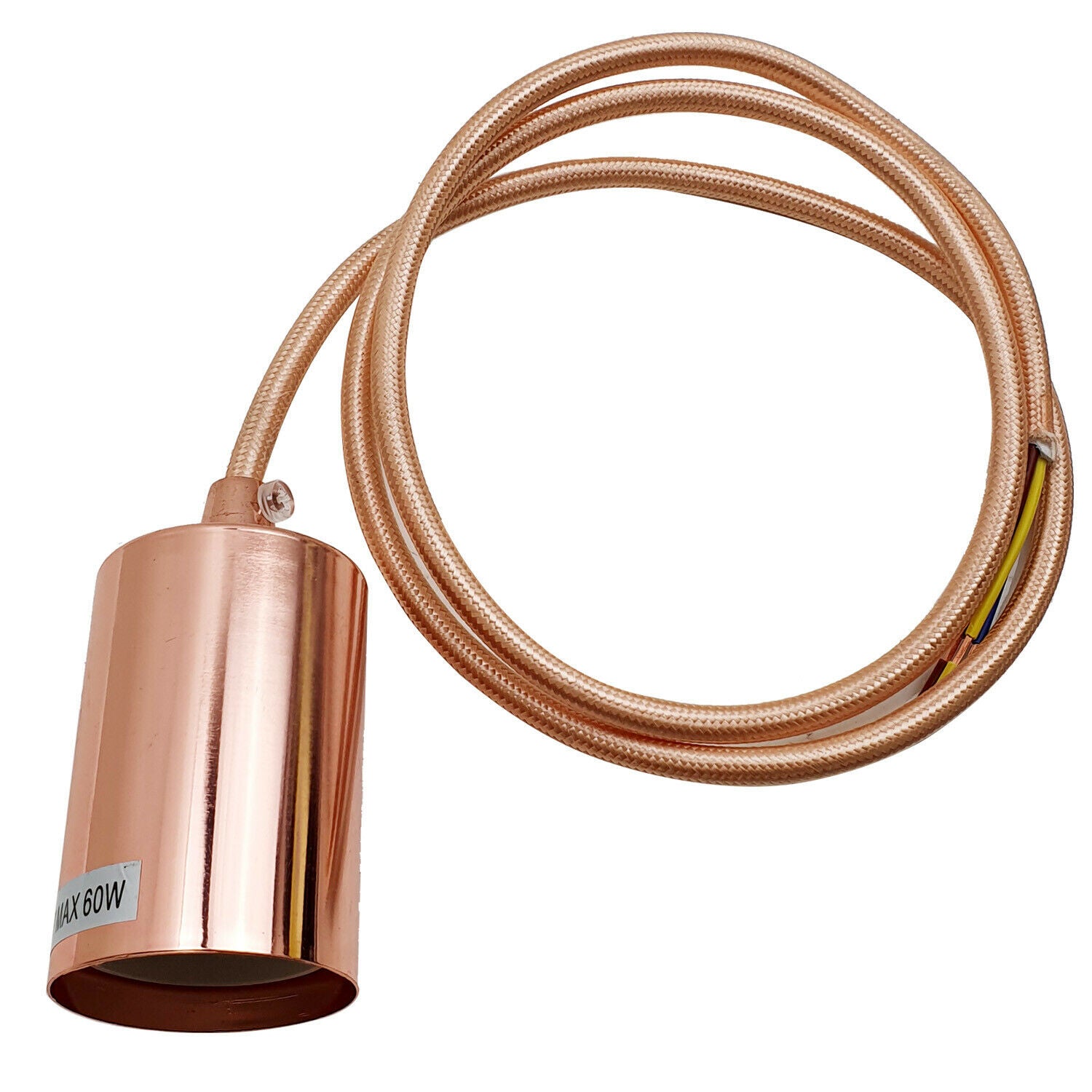 3 Pack E27 Screw 3 Pendant Light Ceiling Rose Fabric Flex Lamp Holder - Shop for LED lights - Transformers - Lampshades - Holders | LEDSone UK