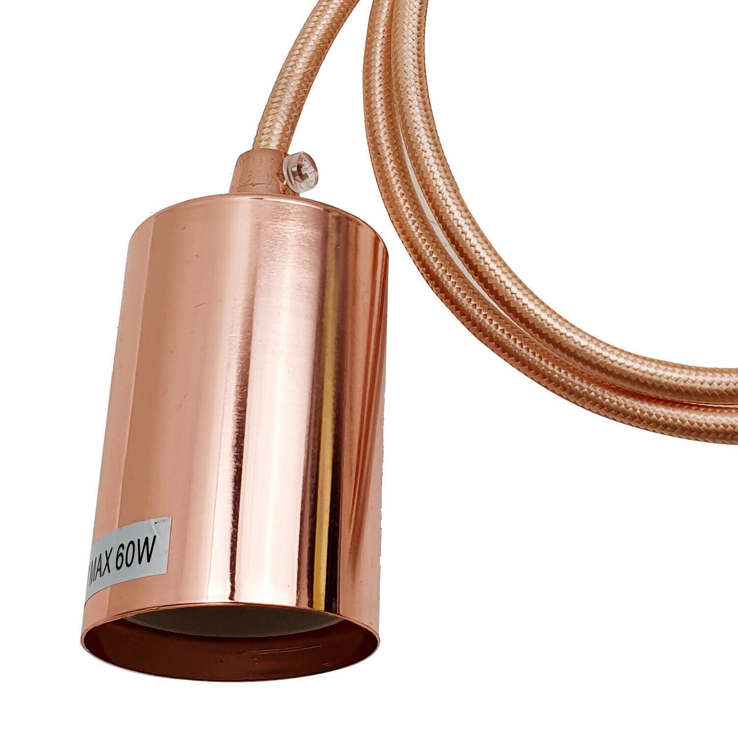 3 Pack E27 Screw 3 Pendant Light Ceiling Rose Fabric Flex Lamp Holder - Shop for LED lights - Transformers - Lampshades - Holders | LEDSone UK