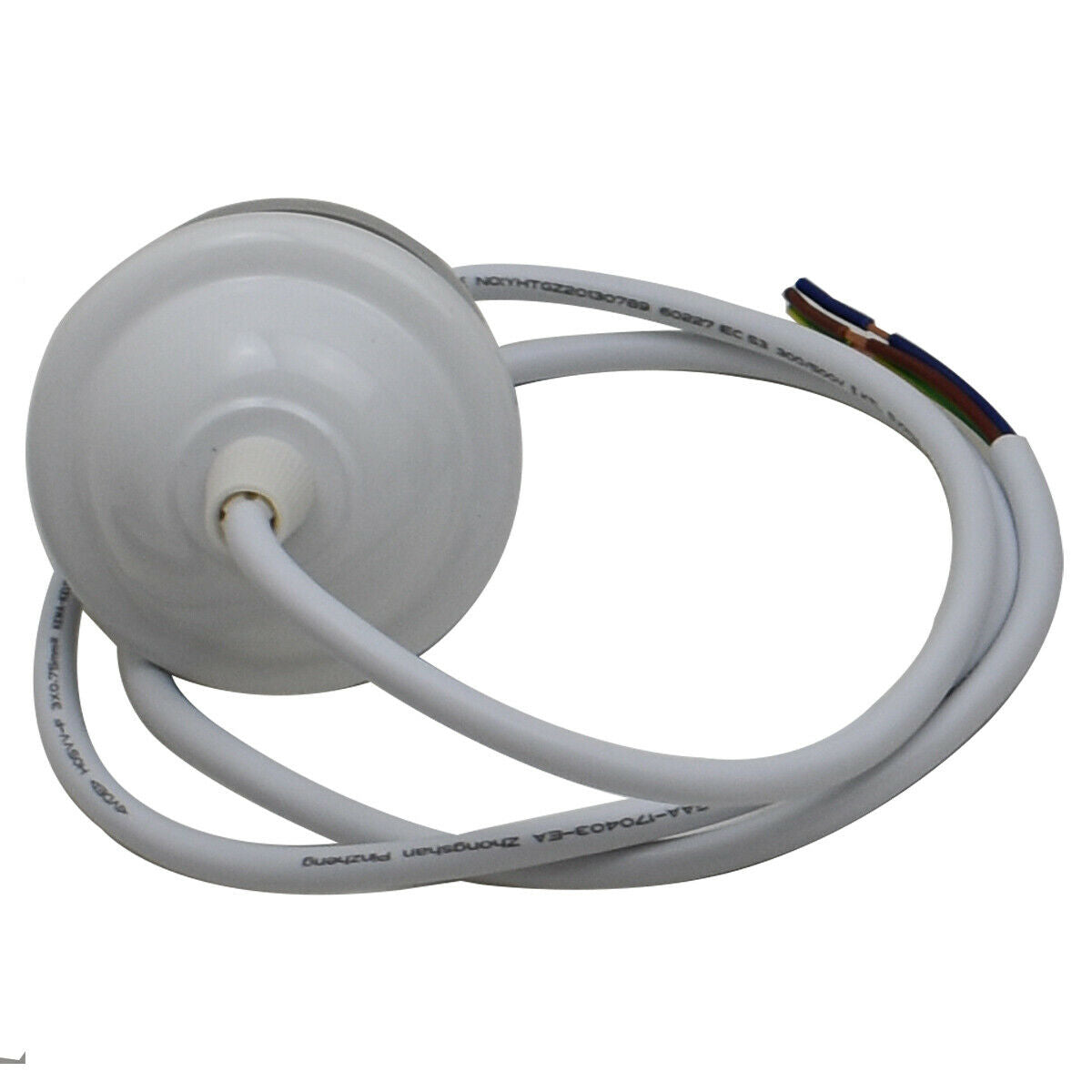 E27 White Colour Umbrella Holder PVC 2 Core Round White Colour 1m Cable Pendant Set~2154 - LEDSone UK Ltd