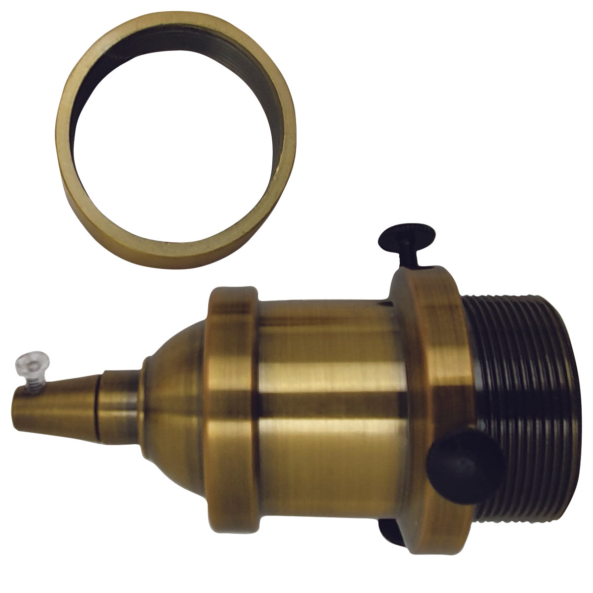 ES E27 Batten Lamp Bulb Holder With Plain Skirt Ideal for Vintage Edison~2682 - LEDSone UK Ltd