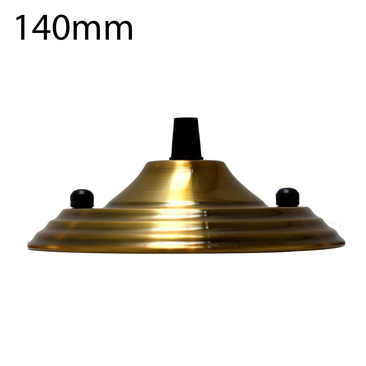 140mm Single Outlet Drop Metal Front Fitting Ceiling Rose~1452 - LEDSone UK Ltd