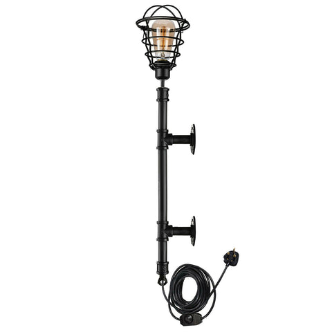 Retro industriële boerderij rustieke stijl lampfitting buis wandverlichting~3405