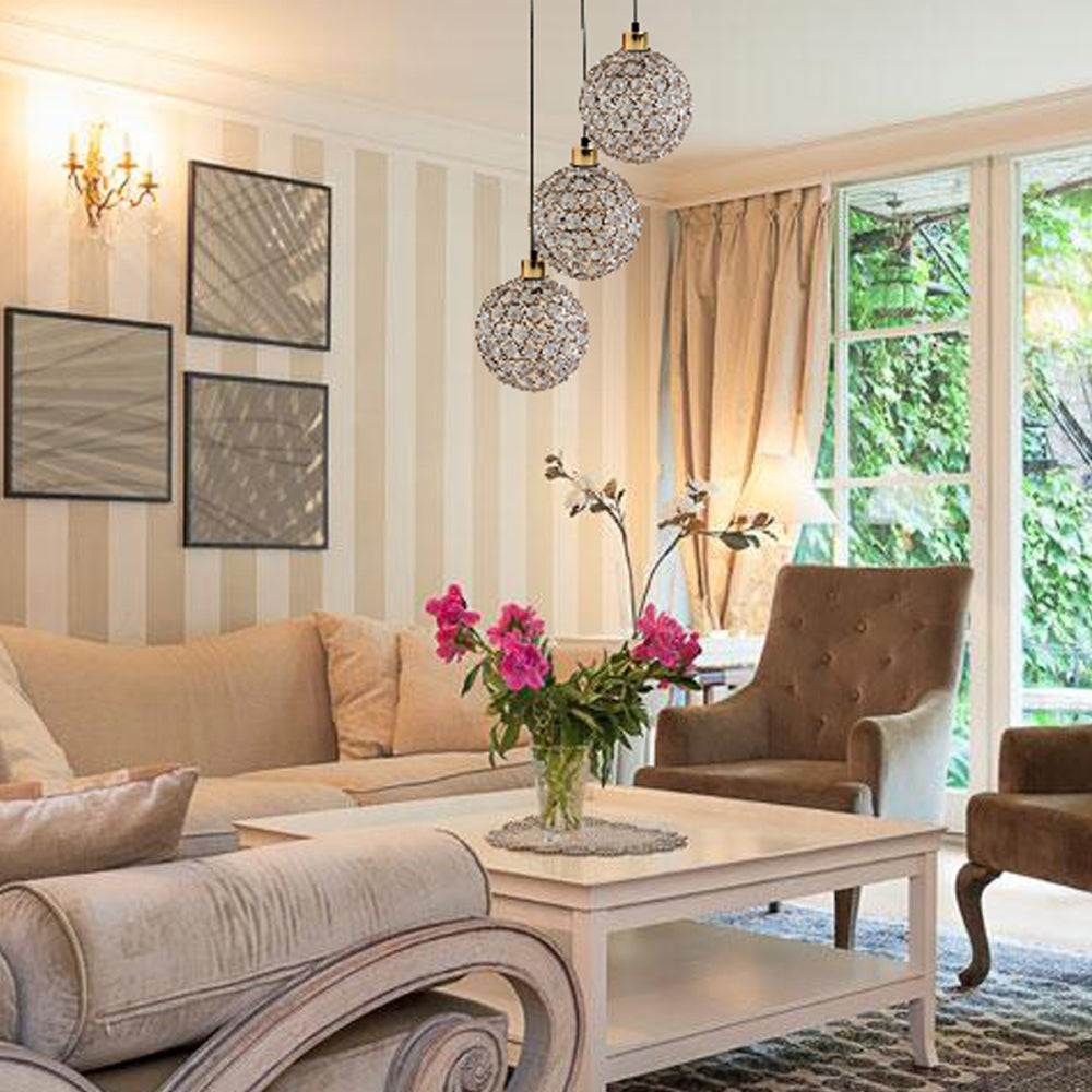 Globe Crystal Glass Light  for living room