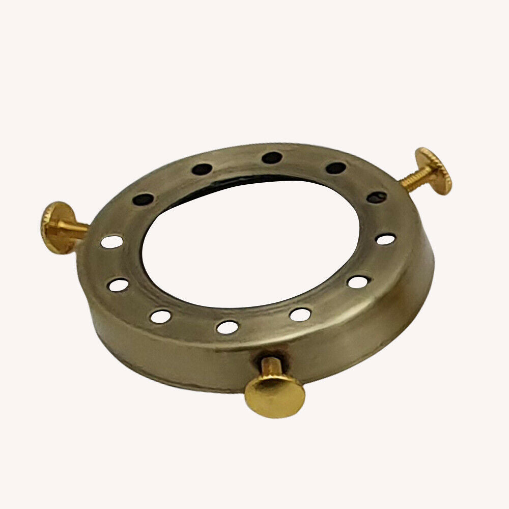 Lamp Shade Cap Holder Fitting in Green Brass 