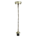 Groene messing metalen plafondlamp met E27-lamphouder en ketting~1777
