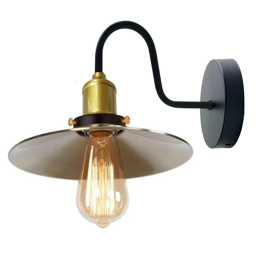 Green Brass Wall Light Lampshade Modern Industrial Wall Lamp~1576 - LEDSone UK Ltd