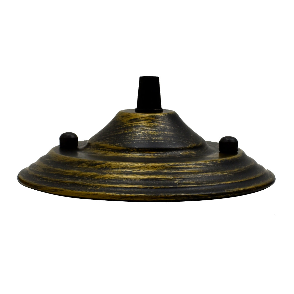 Brushed Brushed Brass Color Pendant Cable Grip Flex Plate For Light Fitting 140mm Ceiling Rose~2656 - LEDSone UK Ltd