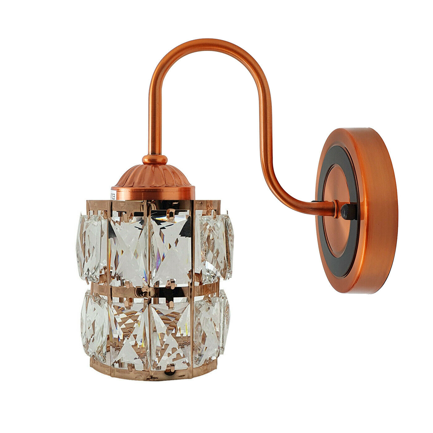 Industrial Orange Wall Light Fitting Home Lighting Indoor Crystal Lights~2538 - LEDSone UK Ltd