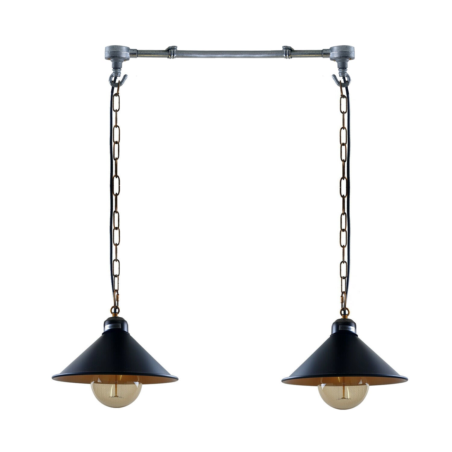 Industrial Ceiling Lights Metal Pipe Retro Loft Pendant Lights Lampshade~1509 - LEDSone UK Ltd