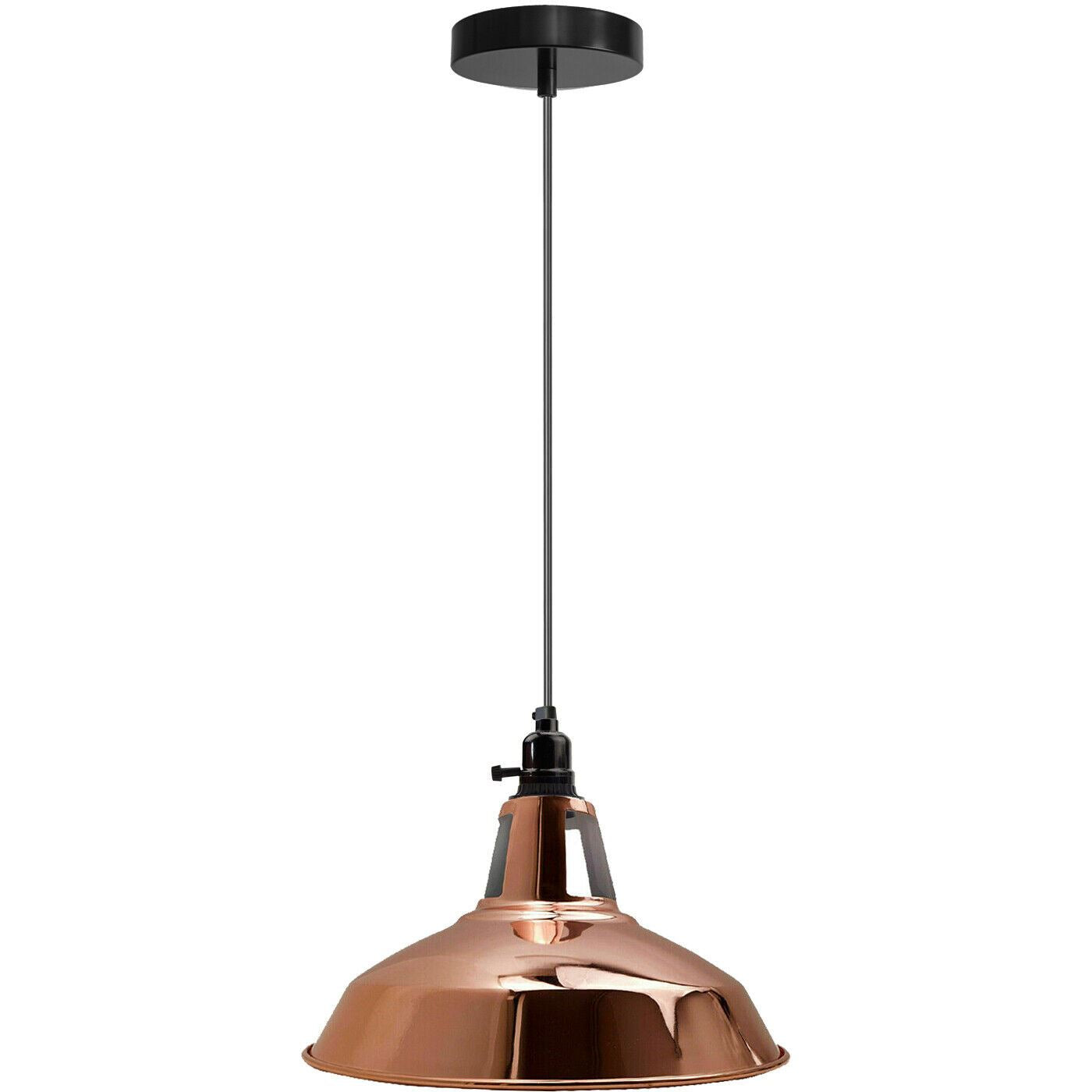 Industrial Metal Pendant in Rose Gold
