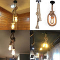 Vintage touw hanglampen~3169
