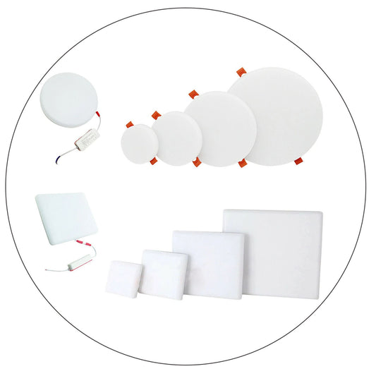 Modern LED Round Recessed Ultra slim Ceiling Flat Panel down Light Cool White Indoor Light~1295 - LEDSone UK Ltd