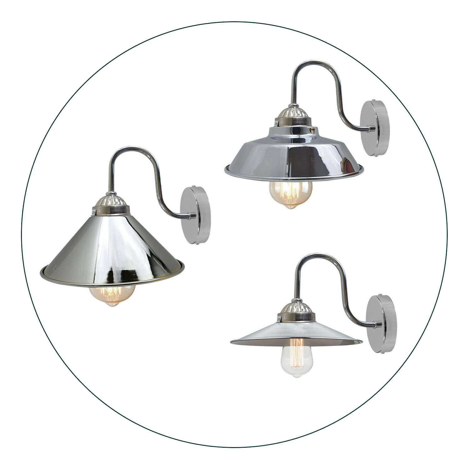 Modern Retro Wall Mounted Metal Sconce Light Indoor Kitchen Island Lamp Fixture~1205 - LEDSone UK Ltd