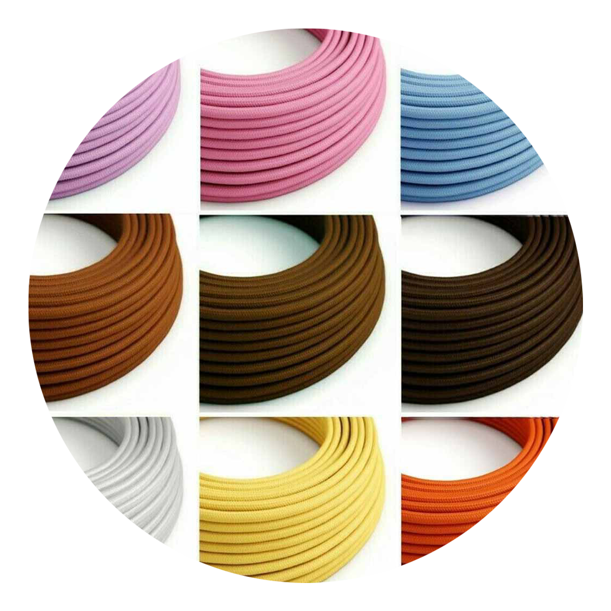 Various Colour  Fabric Braided Cable.JPG
