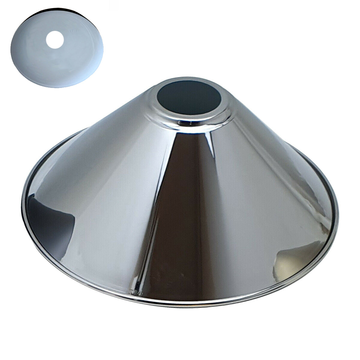 Modern Ceiling Pendant Light Shades Chrome Colour Lamp Shades Easy Fit~1106 - LEDSone UK Ltd