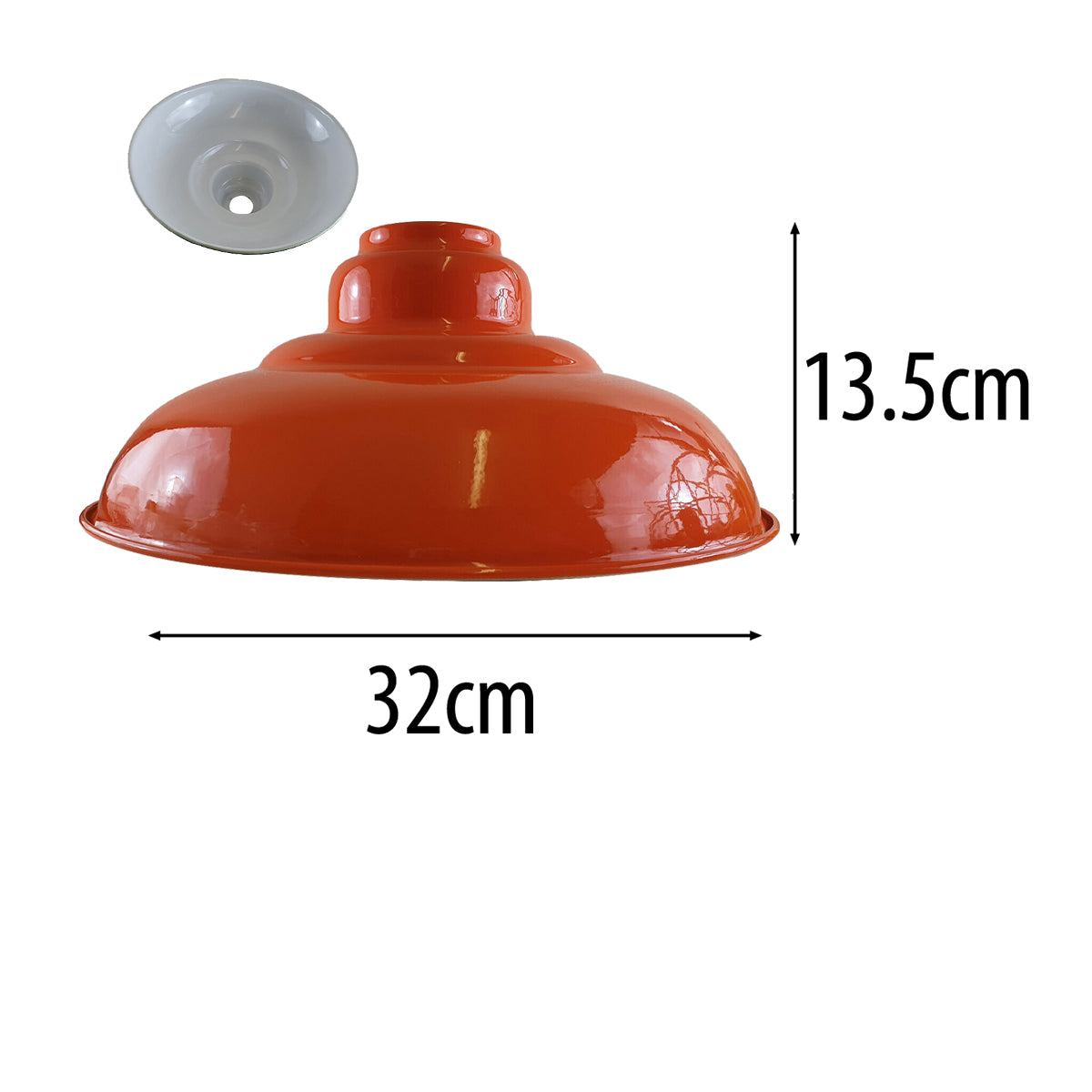 Orange Colour Gloss Modern Metal Indoor Home Light Lampshade~1088 - LEDSone UK Ltd