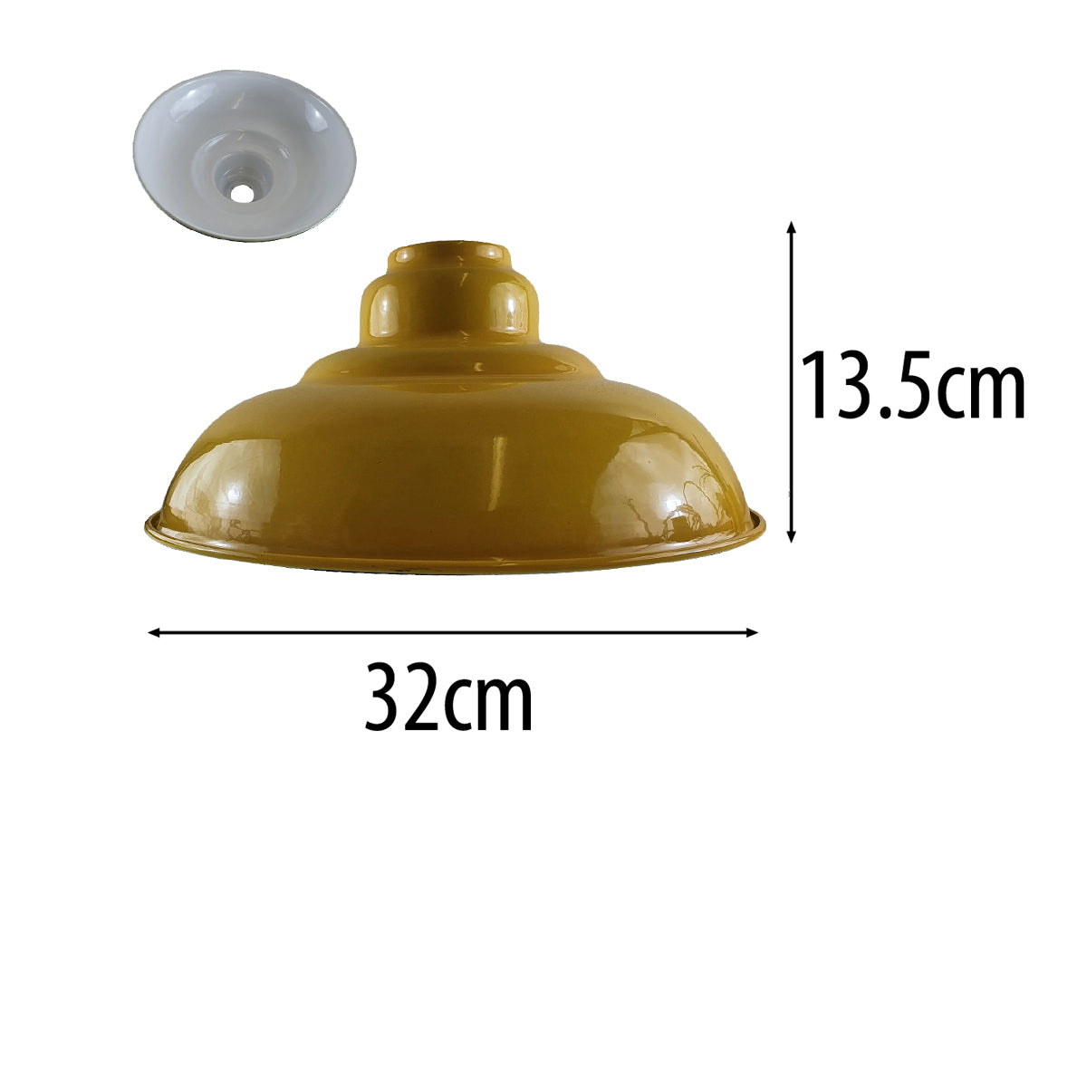 Yellow Colour Gloss Modern Metal Indoor Home Light Lampshade~1091 - LEDSone UK Ltd