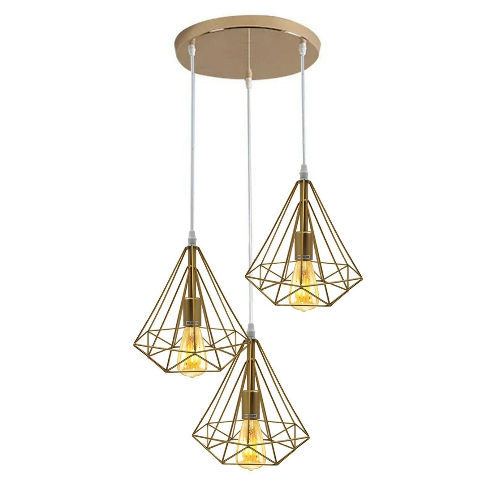 Modern Vintage Industrial Retro Loft 3 Head Ceiling Pendant Lamp Shade~2342 - LEDSone UK Ltd