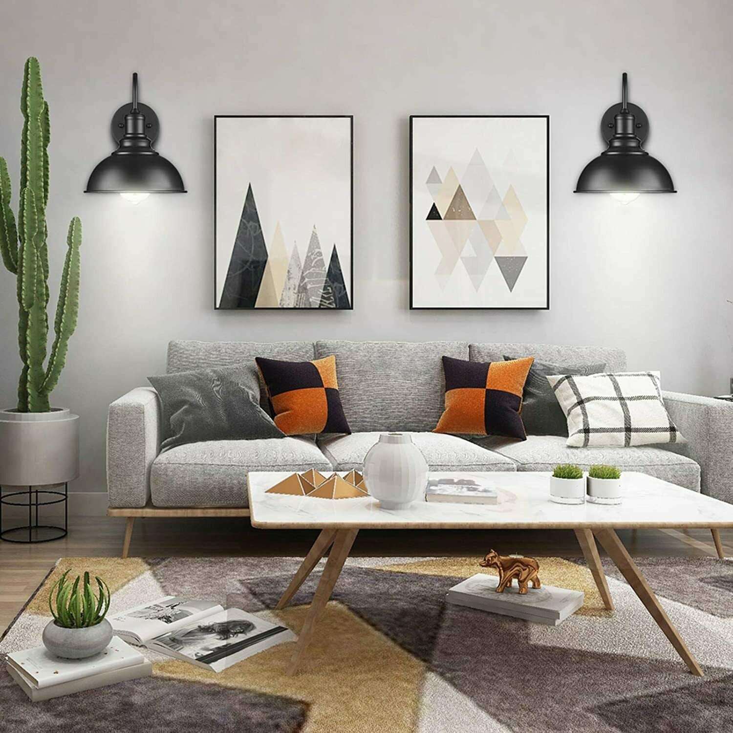  Black Metal Wall Light Living Room Décor