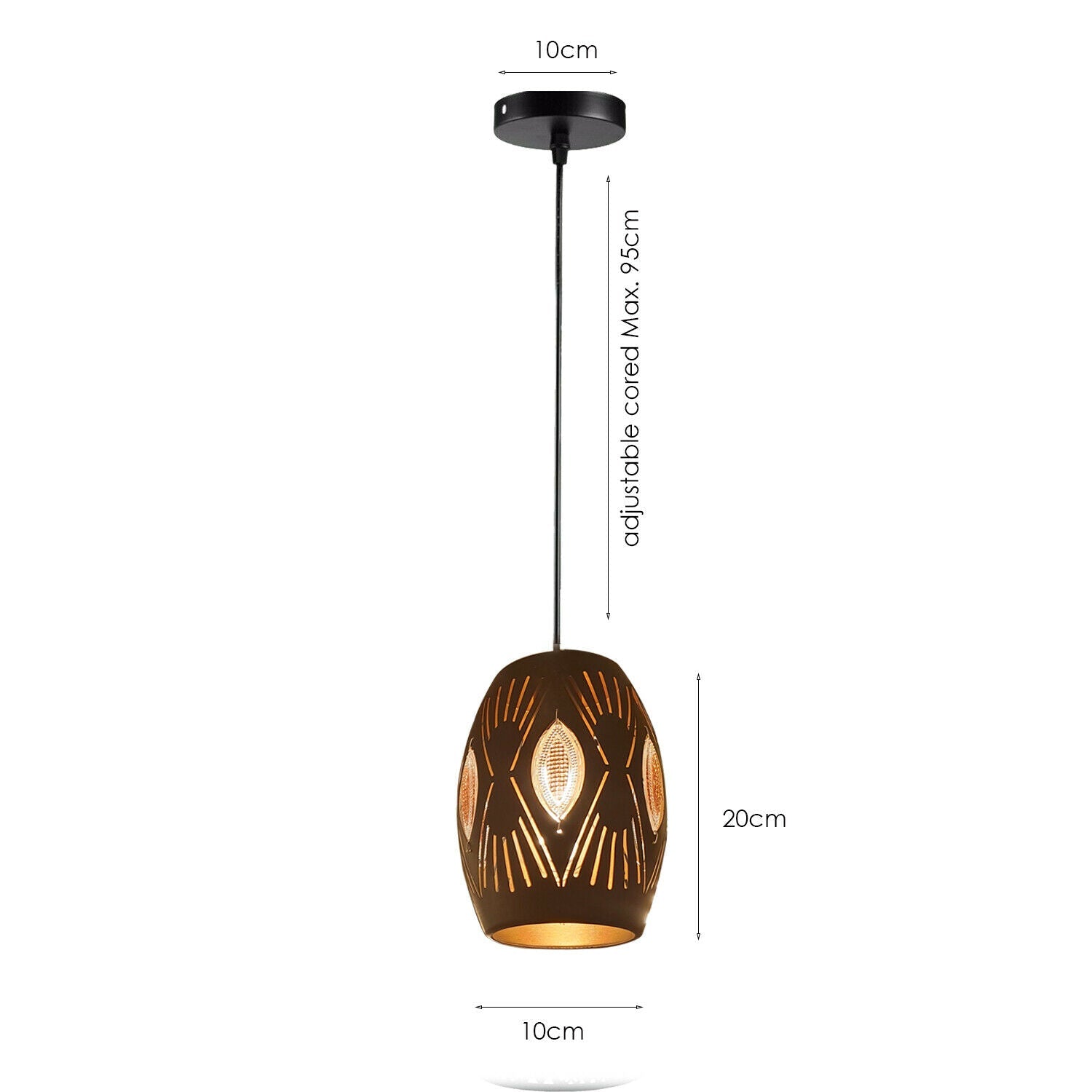 3 x Ceiling Pendant Light Fitting Pendant Chandelier Hanging Light~3402 - LEDSone UK Ltd