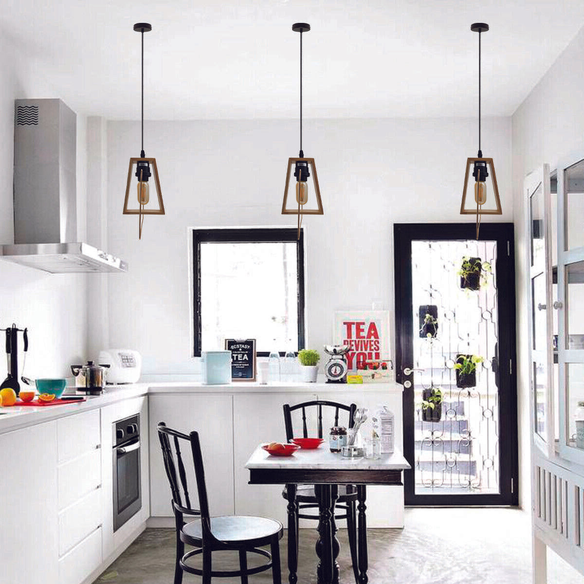 Modern Ceiling Pendant Light Fitting Wood Light Pendant Light Kit~2477 - LEDSone UK Ltd