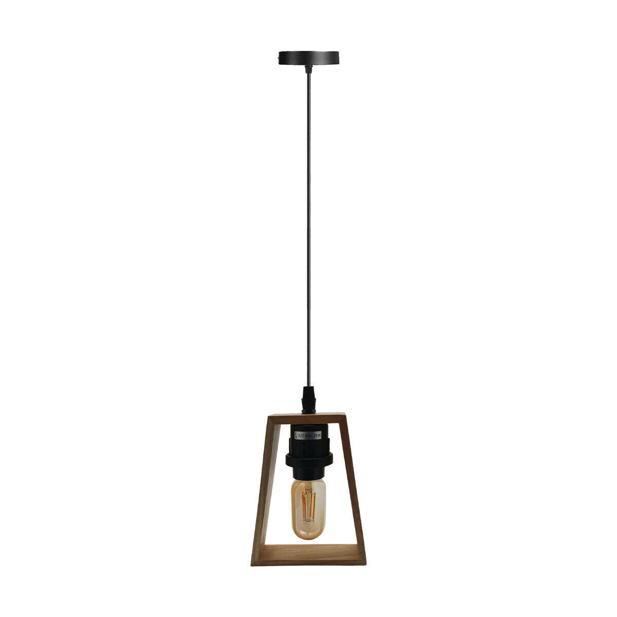 Modern Ceiling Pendant Light Fitting Wood Style Pendant Light Kit~2478 - LEDSone UK Ltd