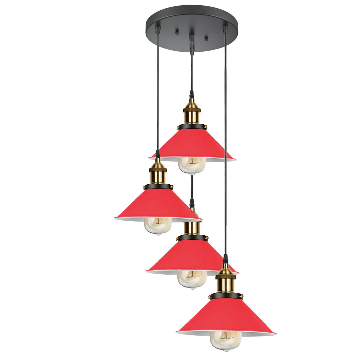 Modern Industrial Lampshade Chandelier Ceiling Pendant Light Pub Restaurant Lamp~1567 - LEDSone UK Ltd