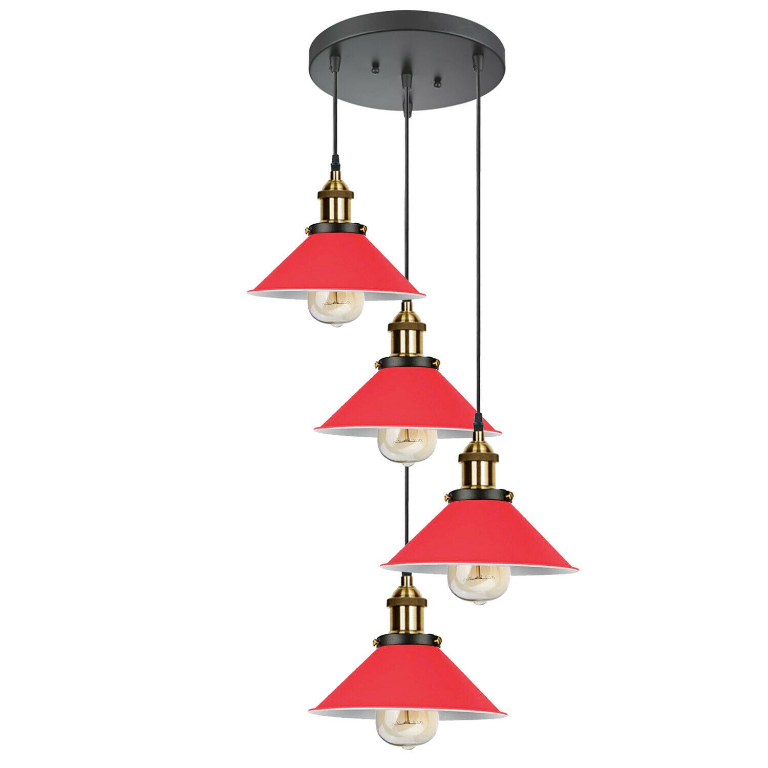 Modern Industrial Lampshade Chandelier Ceiling Pendant Light Pub Restaurant Lamp~1567 - LEDSone UK Ltd