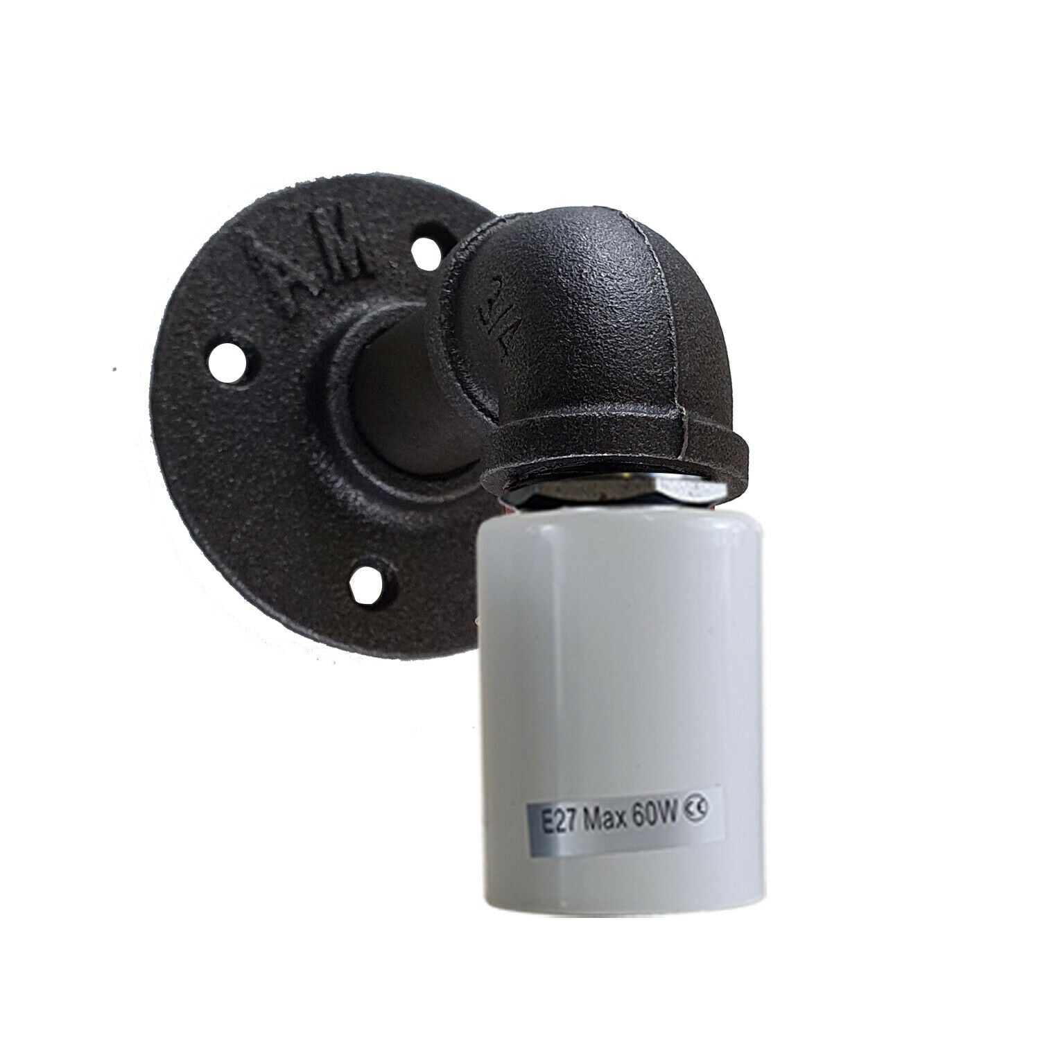 White Water Pipe Wall Lamp Industrial style single wall light fitting~1529 - LEDSone UK Ltd