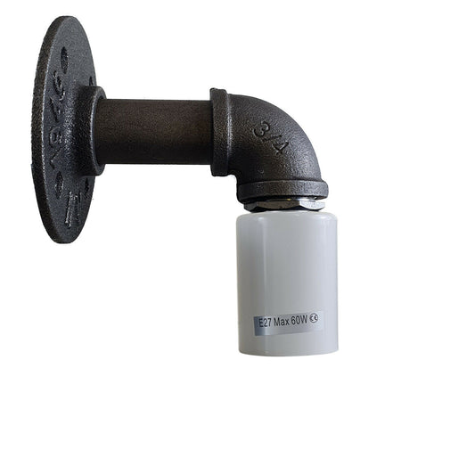 White Water Pipe Wall Lamp Industrial style single wall light fitting~1529 - LEDSone UK Ltd