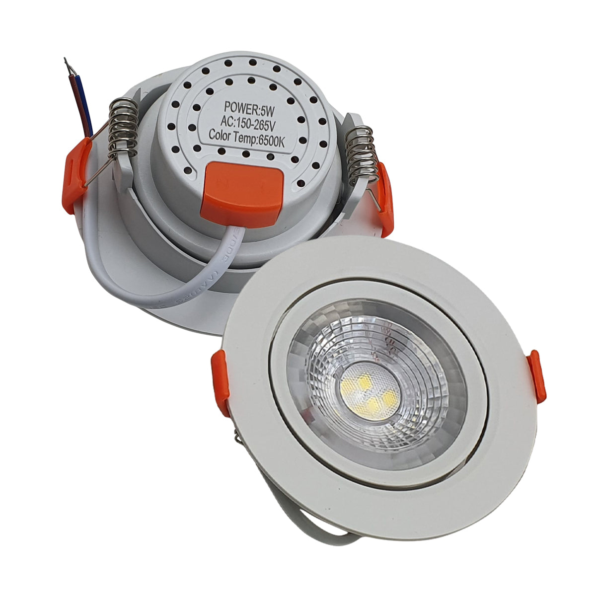 Modern LED Adjustable Tilt Angle Downlight Recessed Round Ceiling Spotlights~2531 - LEDSone UK Ltd