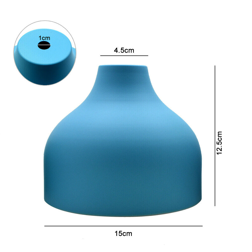Modern Metal Blue Colour Easy Fit Lampshade~2238 - LEDSone UK Ltd