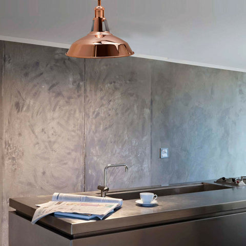 Moderne semi-flush fittingen geborsteld metalen lounge plafondlamp - roségoud ~ 2200