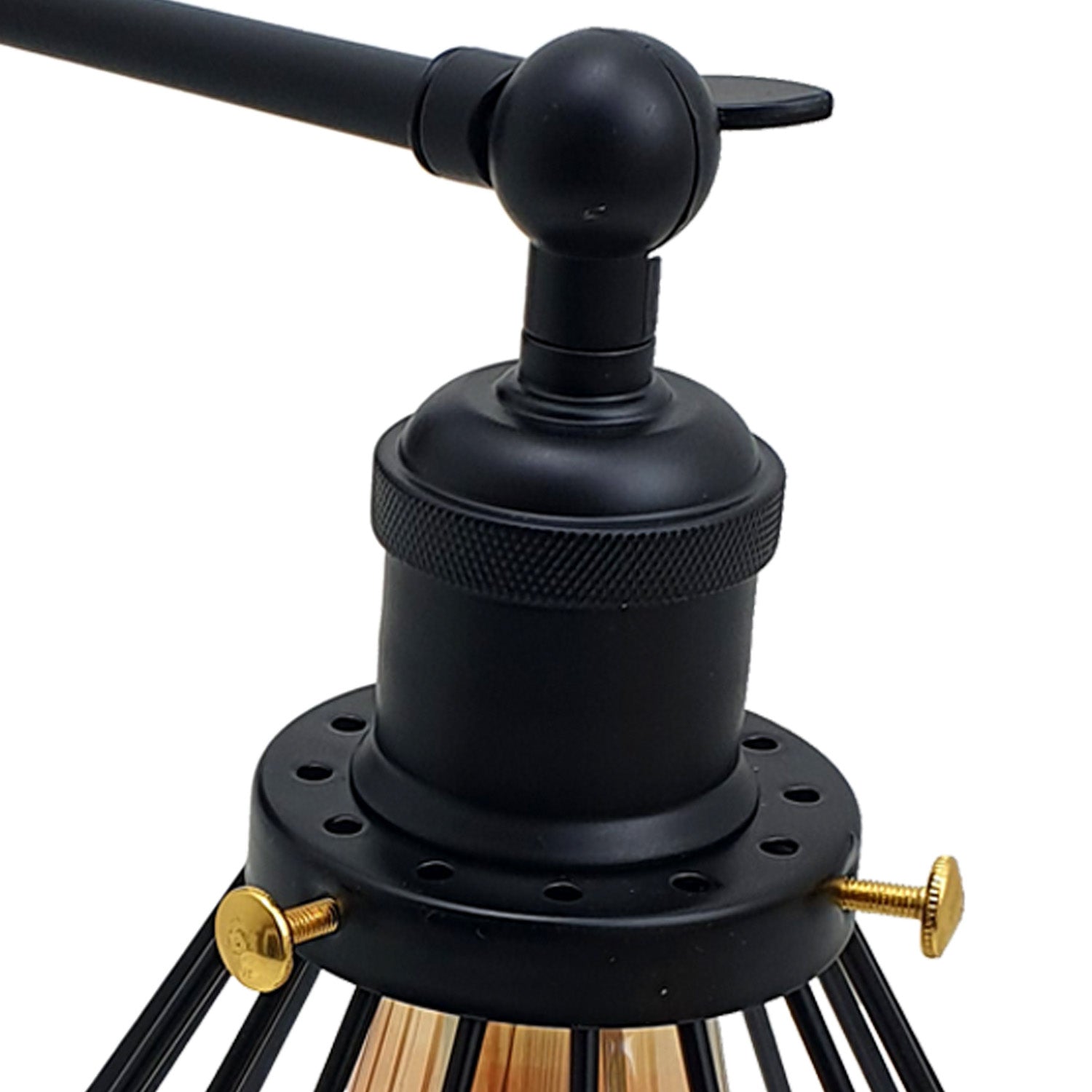 Modern wall lamp retro industrial iron bird cage wall light Adjustable sconce~2695 - LEDSone UK Ltd