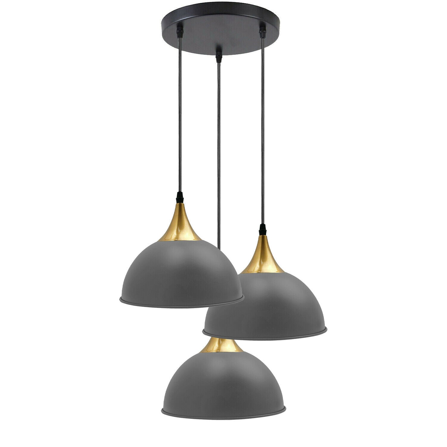 Modern 3-Light Metal Pendant Light
