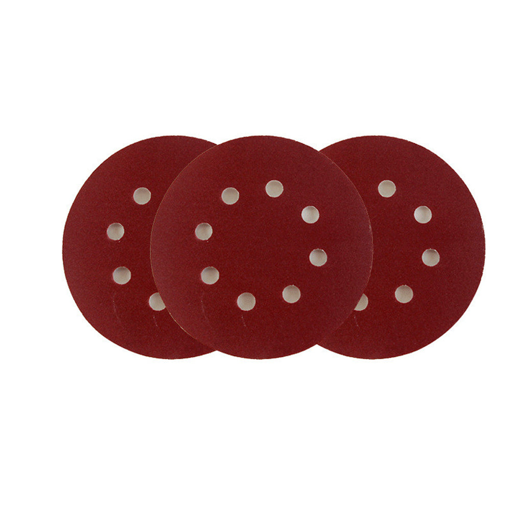 P-120 5 inch 8 Hole Sanding Discs Grind Paper Sanding Disc~2348 - LEDSone UK Ltd