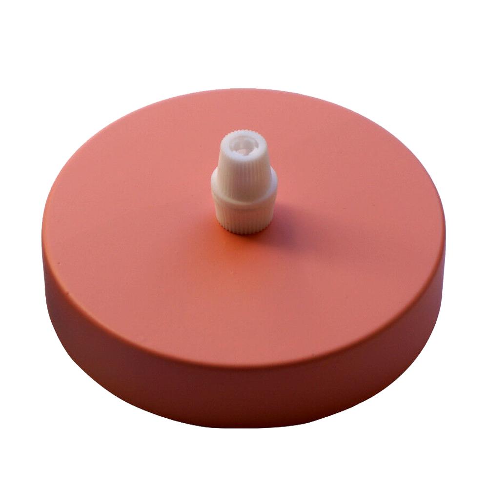 100mm x 20mm Side Fiting Single Outlet Ceiling Rose~1474 - LEDSone UK Ltd