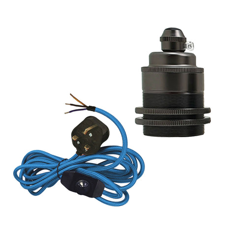 2m, 4m, 4,5m stoffen flexkabel plug-in hanglampkit~2177